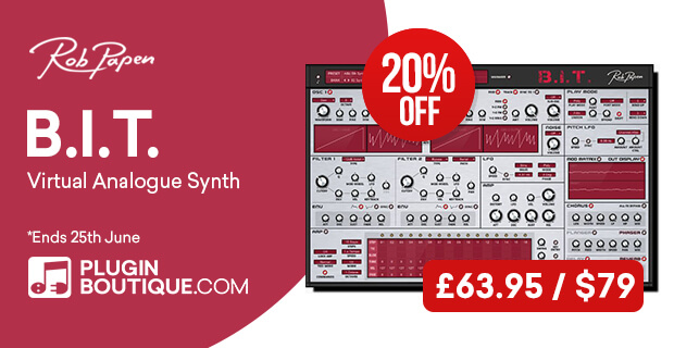 620x320 RobPapen BIT Pluginboutique - Rob Papen B.I.T. Introductory Sale 20% Off