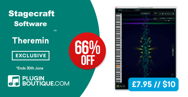 620x320 Stagecraft Theremin PluginBoutique - Stagecraft Theremin Introductory Sale (Exclusive) - 66% Off