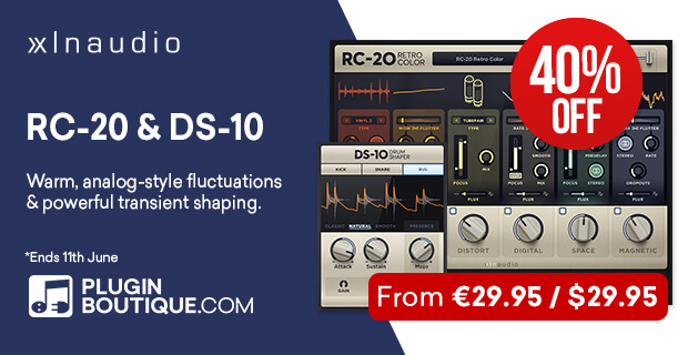 620x320 XLNAudio Sale PluginBoutique - XLN Audio RC-20 & DS-10 Flash Sale - 40% Off