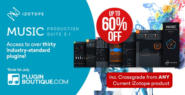 620x320 iZotope MPS2.1 PluginBoutique 2 1 - iZotope Music Production Suite 2.1 Introductory Sale - Up to 60% Off