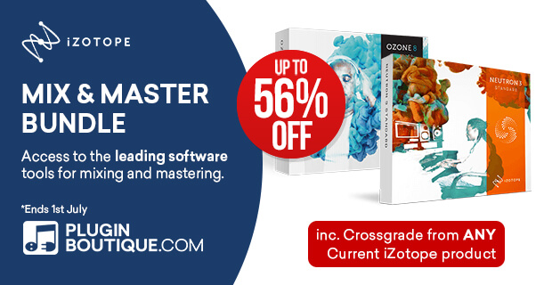 620x320 iZotopeMixMasterBundle PluginBoutique - iZotope Mix & Master Bundle Introductory Sale - Up to 57% Off