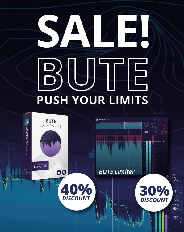 aaaaaa 1 - Signum Audio - Bute Limiter 30% Off - Bute Loudness Suite 40% Off