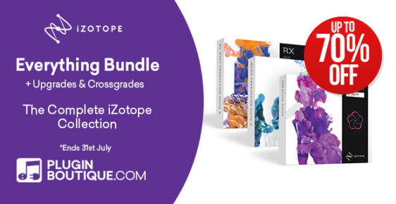 620x320 iZotope Everything PluginBoutique 1 1 562x290 - iZotope Everything Bundle Sale - up to 70% Off