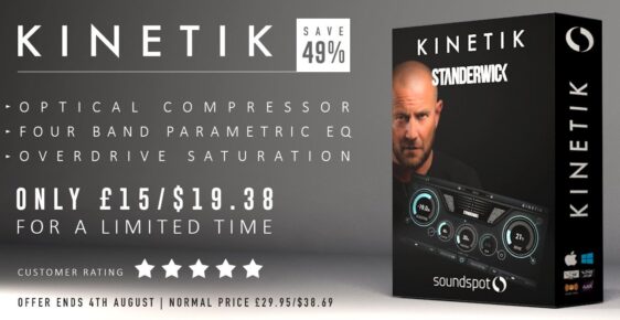 SoundSpot Plugin Boutique Kinetik 620 562x290 - SoundSpot Kinetik Sale - 52% Off