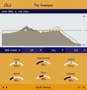 sweeper 279x290 - Denise releases The Sweeper dynamic frequency sweeping plugin