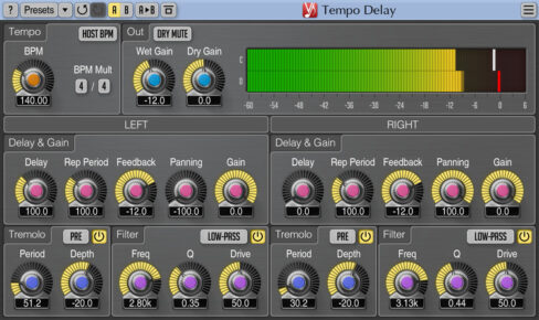 tempo delay2 2 488x290 - Voxengo releases free Tempo Delay v2.2
