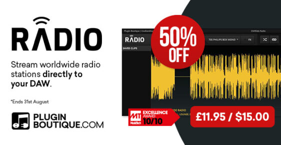620x320 PiB Radio PluginBoutique 562x290 - Plugin Boutique RADIO Sale - 51% Off