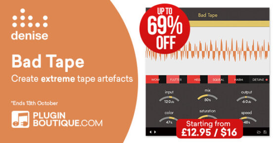 620x320 Denise BadTape PluginBoutique 562x290 - denise Bad Tape Introductory Sale - up to 69% Off