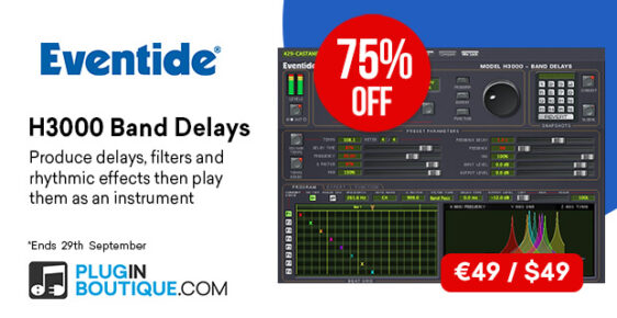 620x320 Eventidebanddelay pluginboutique 562x290 - Eventide H3000 Band Delays Flash Sale - 75% Off