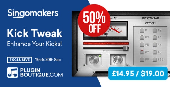 620x320 Singomakers KickTweak PluginBoutique 562x290 - Singomakers Kick Tweak Sale (Exclusive) - 50% Off