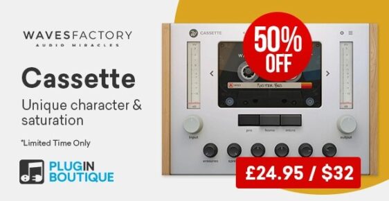 cassette 562x290 - Wavesfactory Cassette Introductory Sale - 50% Off