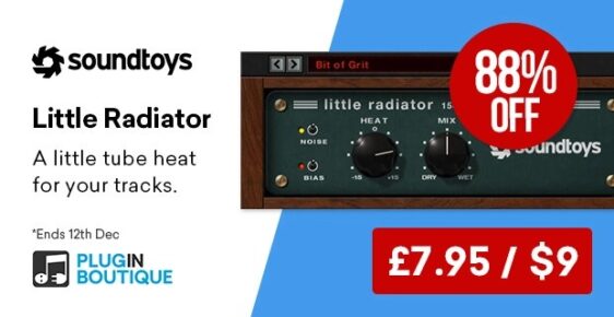 littleradiator 562x290 - Soundtoys Little Radiator Flash Sale - 89% Off