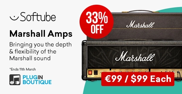 Marshall - Softube Marshall Amps Introductory Sale - up to 33% Off