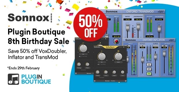 Sonnox - Sonnox: Plugin Boutique's 8th Birthday Sale (Exclusive) - 50% Off