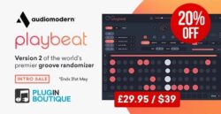 Audiomodern Playbeat 2 Introductory Sale – 20% Off