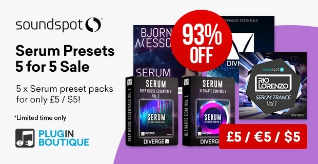 SoundSpot Serum Presets 5 for 5 Sale