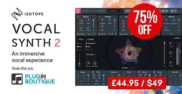 vocal - iZotope VocalSynth 2 Sale - 75% Off