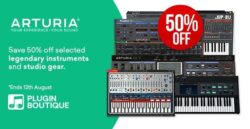 Arturia Instruments Sale – 50% Off