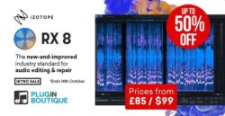 iZotope RX 8 Introductory Sale – up to 50% Off