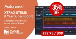 Audionamix XTrax Stems 1 Year Subscription Sale – 34% off