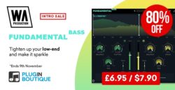 W.A Production Fundamental Bass Introductory Sale – 80% off