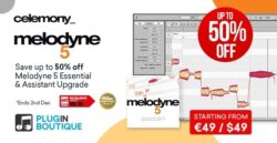 Celemony Melodyne 5 Essential & Assistant Upgrade Black Friday Sale – up to 50% Off