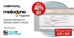 Celemony Melodyne Upgrades Black Friday Sale – up to 40% Off