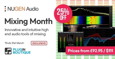 NUGEN Audio Mixing Month Sale (Exclusive) – 25% off