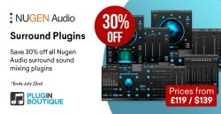 Nugen Audio Surround Plug-ins Sale – up to 30% Off