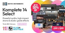Plugin Boutique’s 11th Anniversary: Native Instruments Komplete 14 Select (Exclusive) – Up To 50% OFF