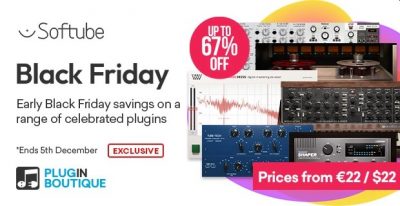 Softube Early Black Friday Sale (Exclusive) – Up to 67% Off