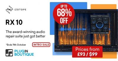 iZotope RX 10 Intro Sale – Up to 68% Off