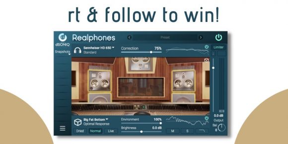 realphones 580x290 - WIN the Realphones Professional plugin offered by dSONIQ